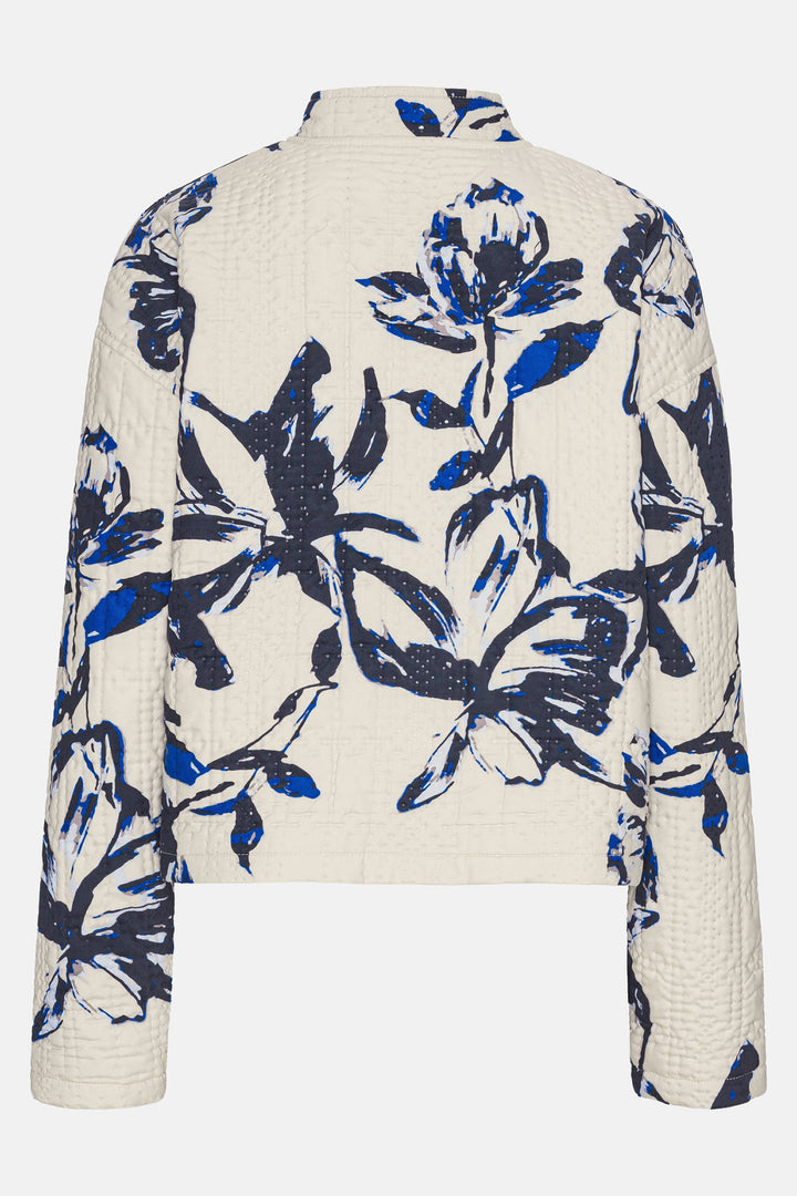 Ilse Jacobsen Coat Beige Artsy Stroke Flower QUILTTO01P 109 - Shirley Allum Boutique