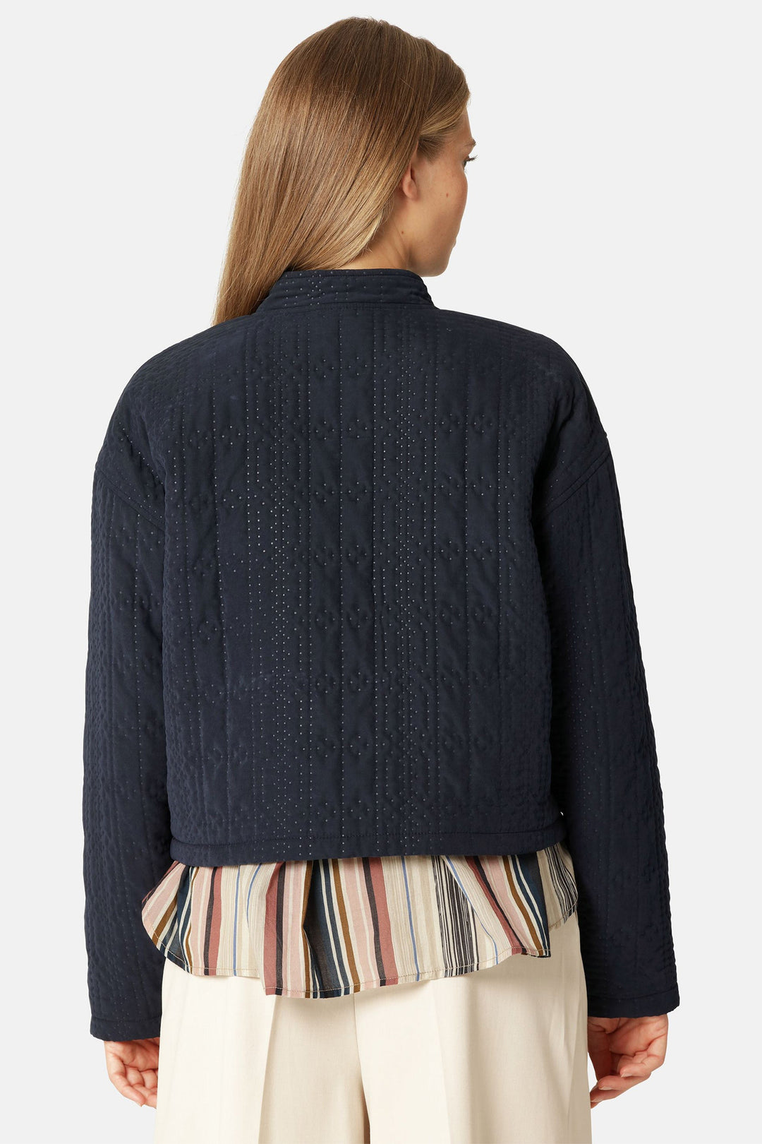 Ilse Jacobsen Coat Dark Indigo QUILTTO01 660 - Shirley Allum Boutique