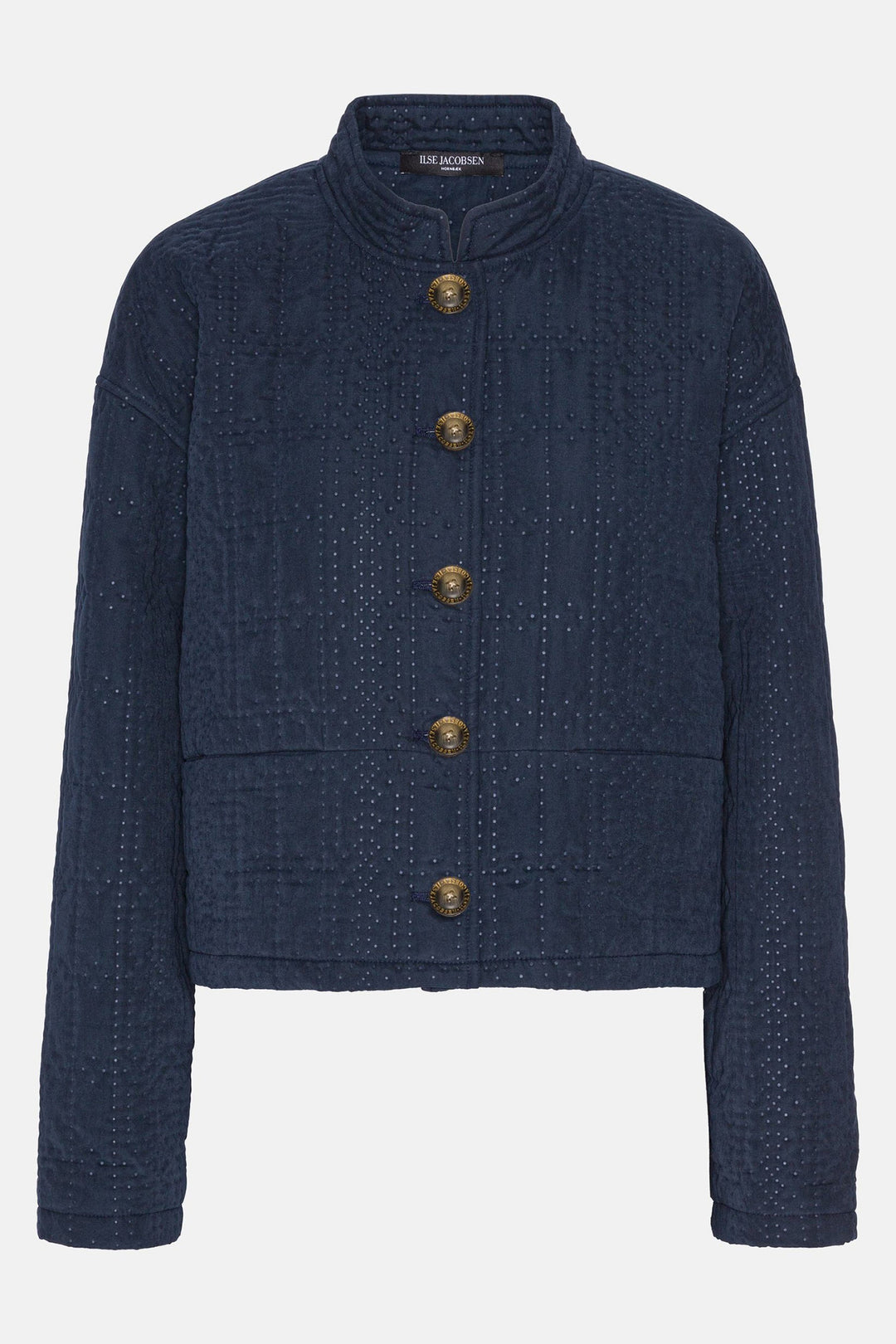 Ilse Jacobsen Coat Dark Indigo QUILTTO01 660 - Shirley Allum Boutique