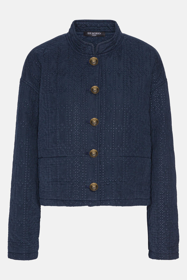 Ilse Jacobsen Coat Dark Indigo QUILTTO01 660 - Shirley Allum Boutique