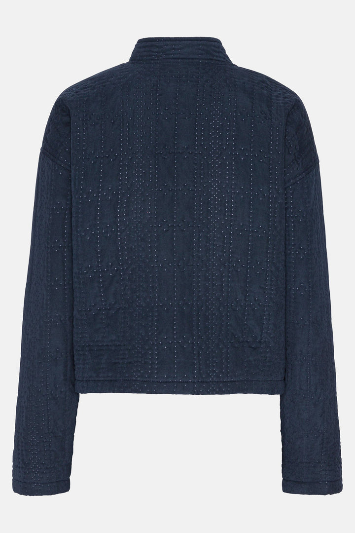Ilse Jacobsen Coat Dark Indigo QUILTTO01 660 - Shirley Allum Boutique