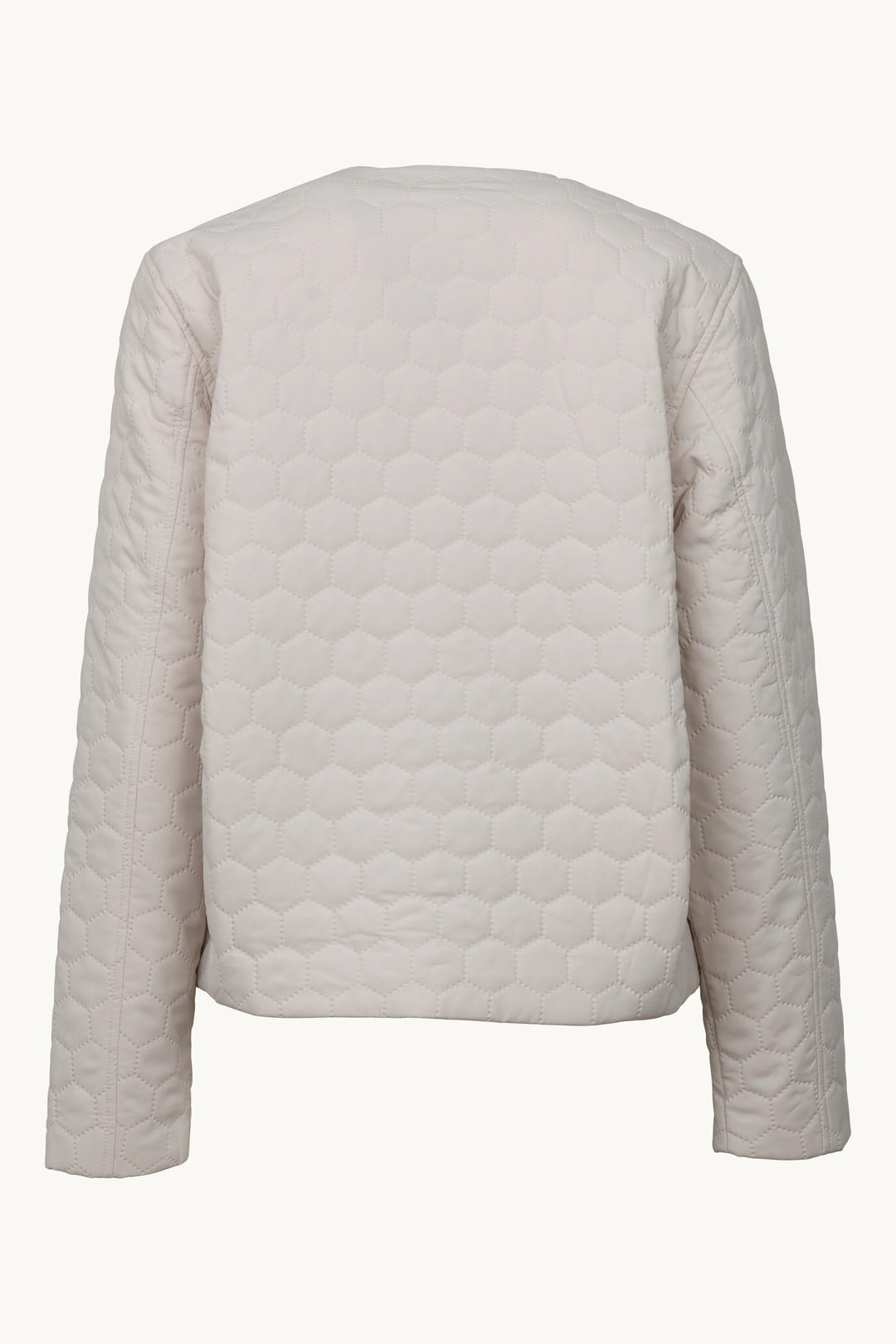 Ilse Jacobsen HONEYCOMBE01 Kit Cream Lightweight Quilted Jacket