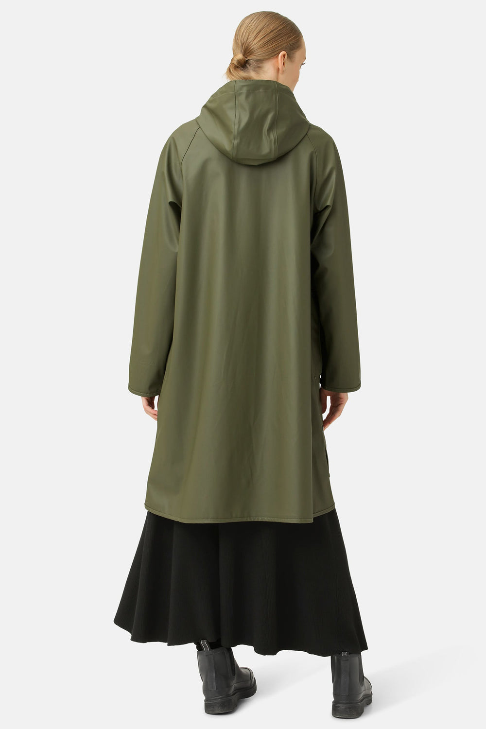Ilse Jacobsen Light Raincoat Army Green RAIN71 410 - Shirley Allum Boutique