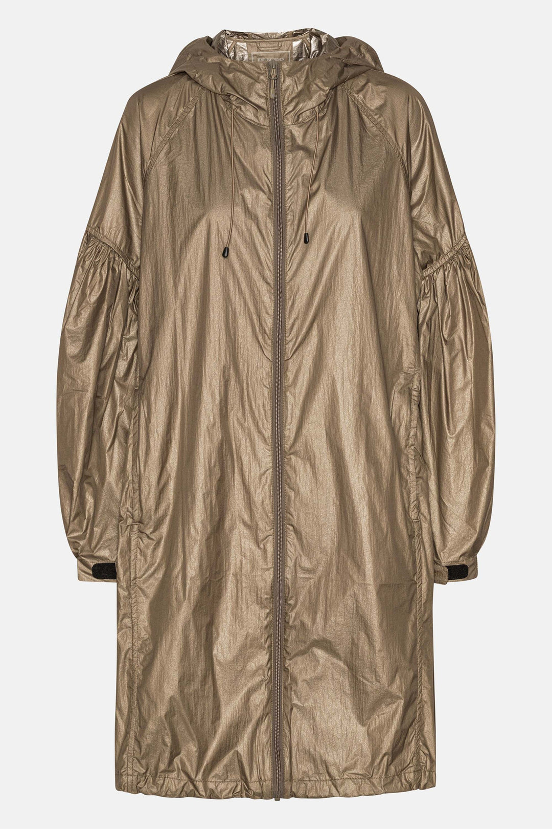 Ilse Jacobsen Rain Coat Greige Gold SHIMMER01 105700 - Shirley Allum Boutique