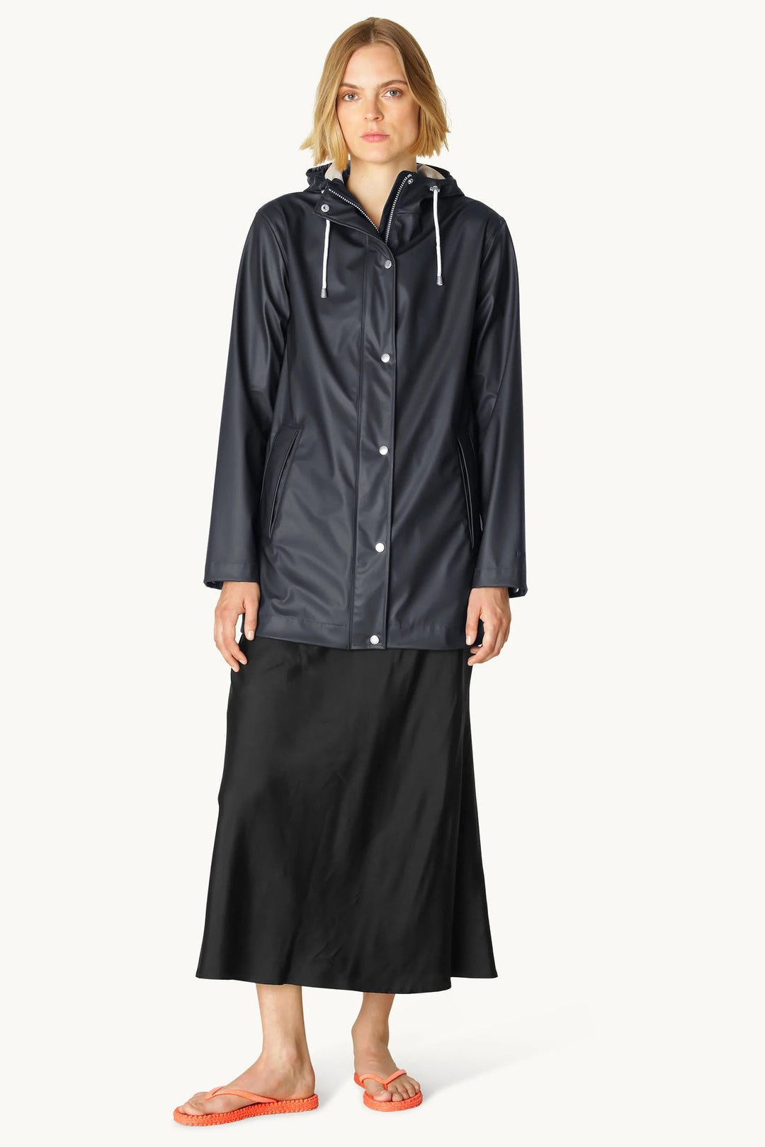 Ilse Jacobsen RAIN228FR Dark Indigo Blue Light Showerproof Jacket