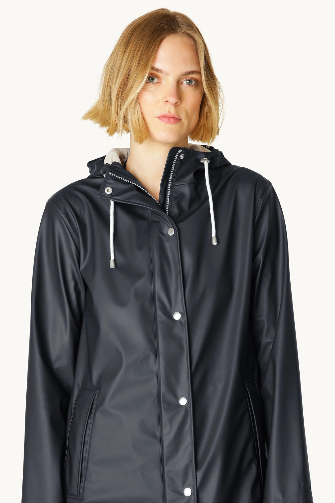 Ilse Jacobsen RAIN228FR Dark Indigo Blue Light Showerproof Jacket