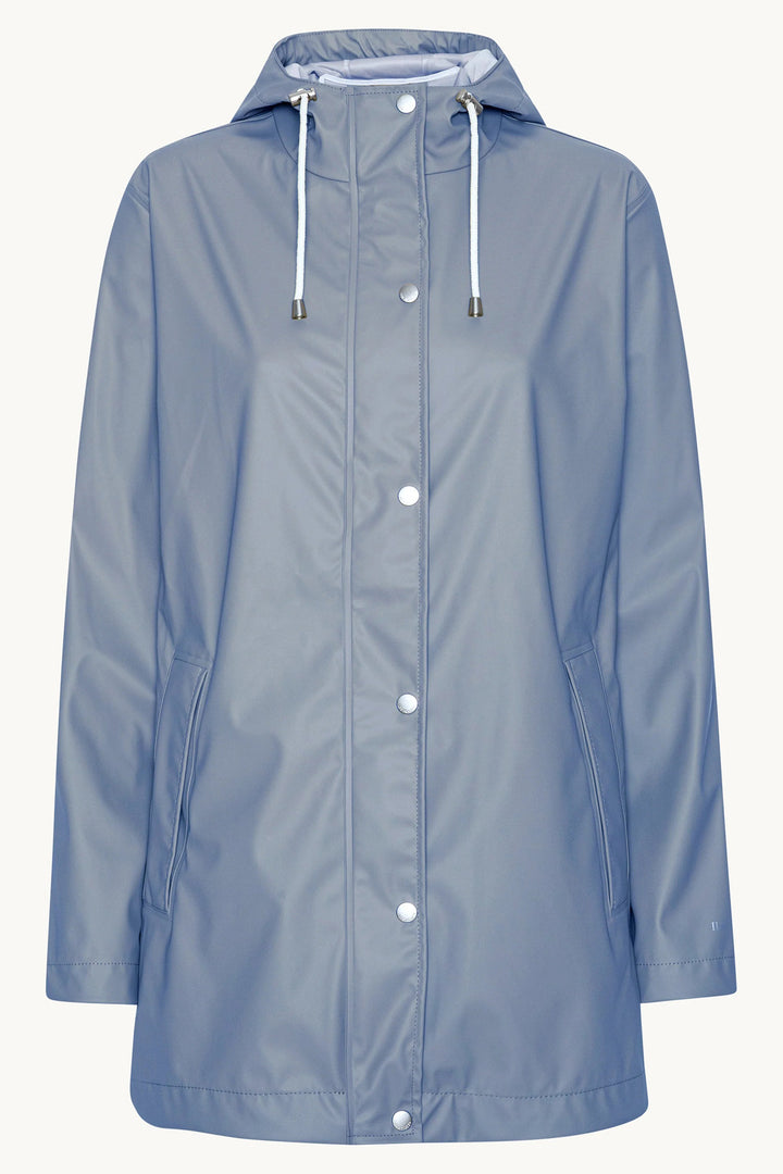 Ilse Jacobsen RAIN228FR Grey Blue Light Showerproof Jacket