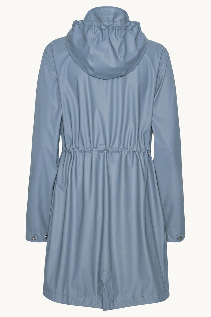 Ilse Jacobsen RAIN230FR Grey Blue Long Parka Rain Jacket