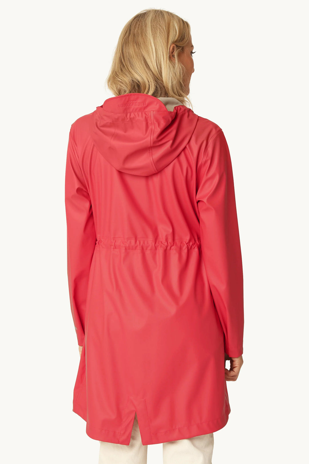 Ilse Jacobsen RAIN230FR Red Baked Apple Long Parka Rain Jacket