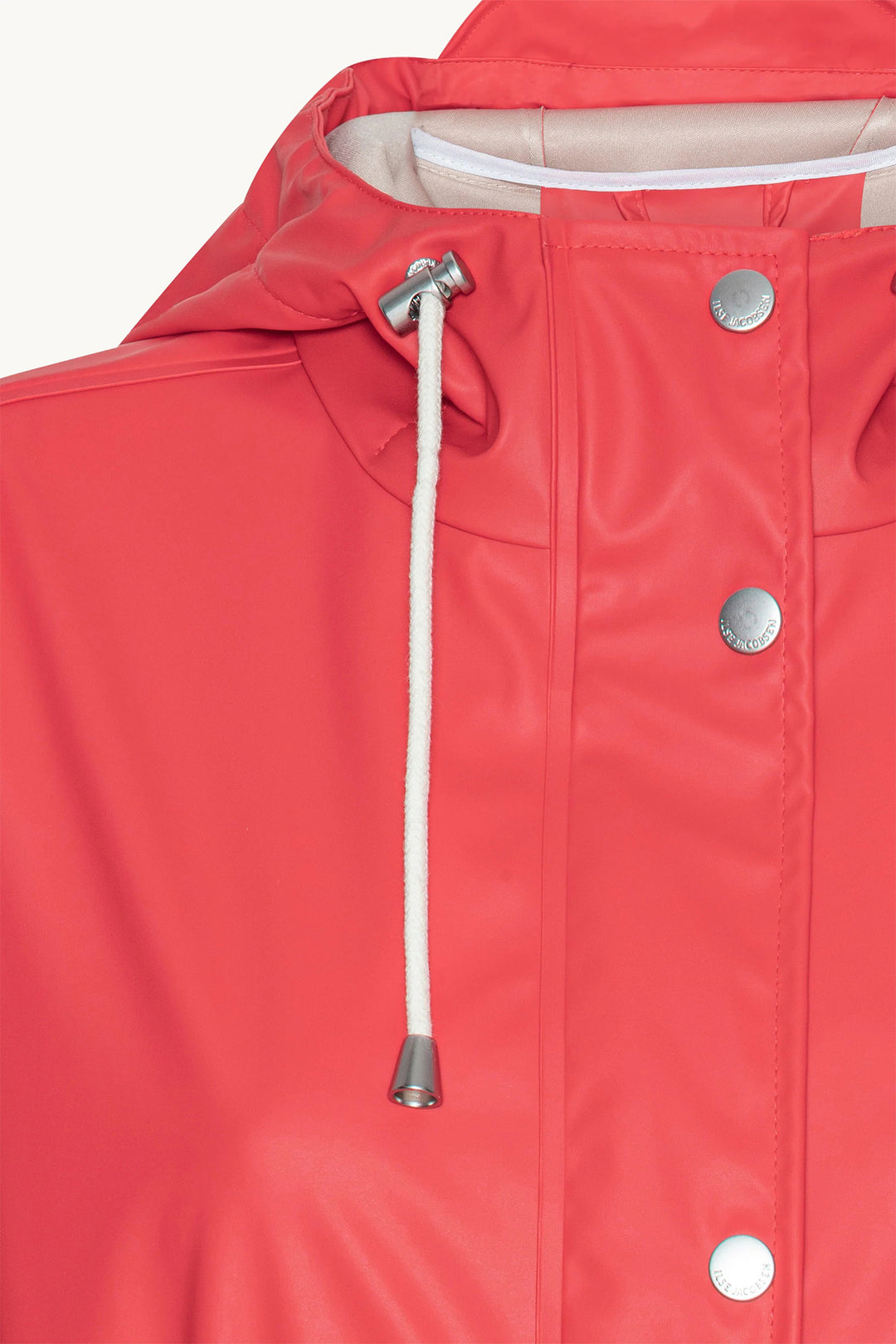 Ilse Jacobsen RAIN230FR Red Baked Apple Long Parka Rain Jacket