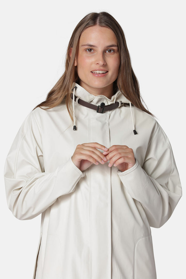 Ilse Jacobsen Rain71 121 Milk Cream Detachable Hood Raincoat - Shirley Allum Boutique