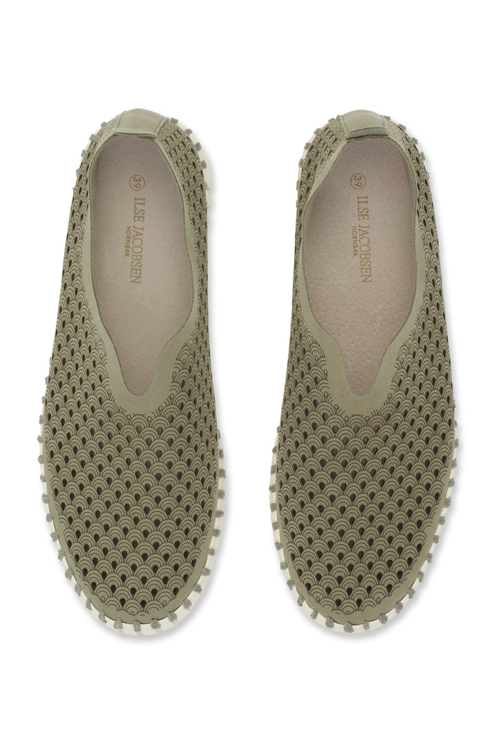 Ilse Jacobsen Tulip 3373 Army Green Platform Shoe TULIP3373.410