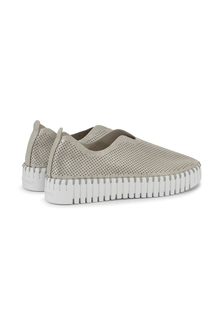 Ilse Jacobsen Tulip Glimmer Silver/White 3577 Platform Shoe TULIP3577.710100