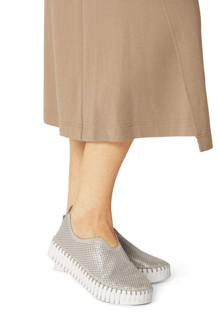 Ilse Jacobsen Tulip Glimmer Silver/White 3577 Platform Shoe TULIP3577.710100