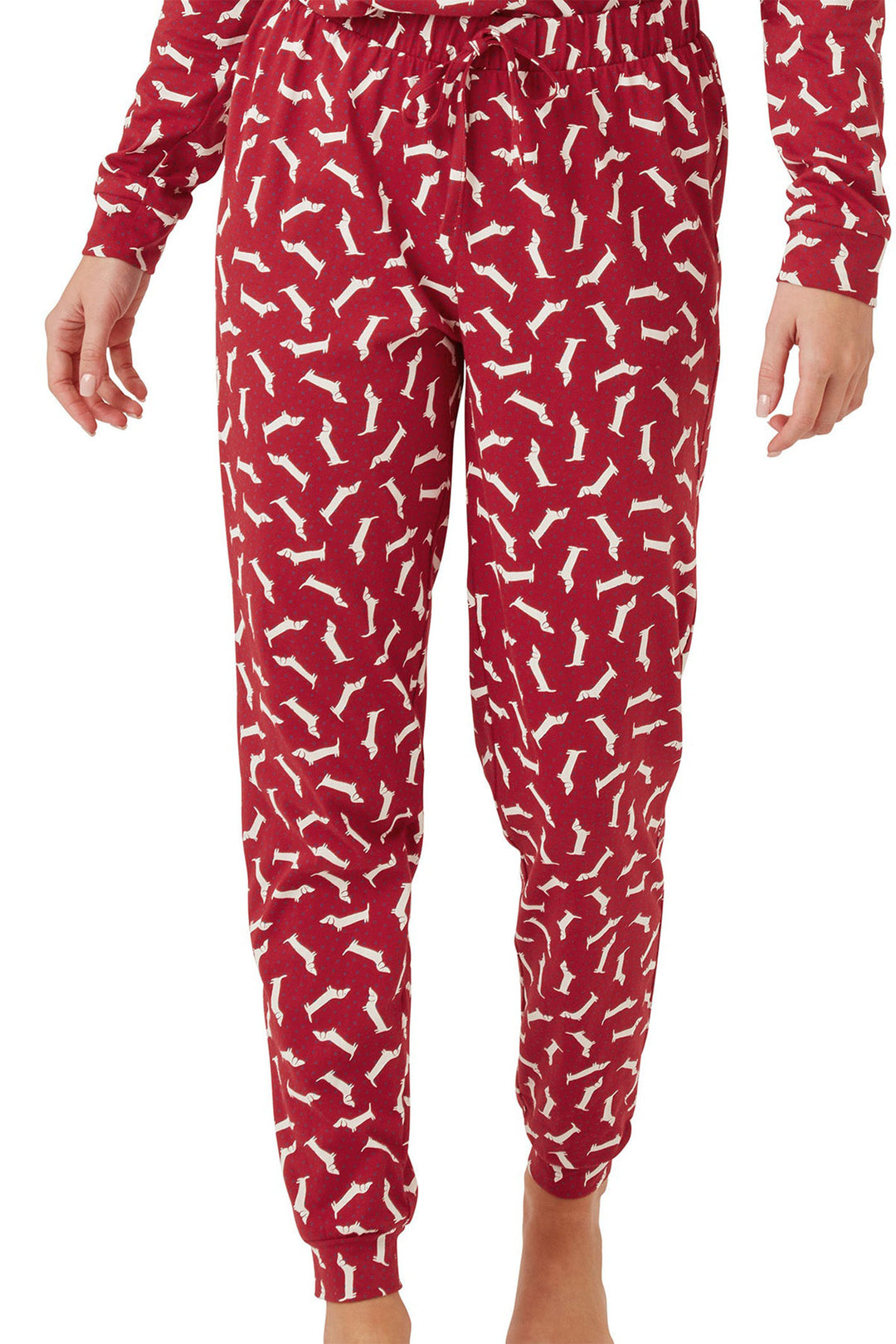 Indigo Sky Pyjamas Dachshund Red Cotton Jersey IN42653 - Shirley Allum Boutique