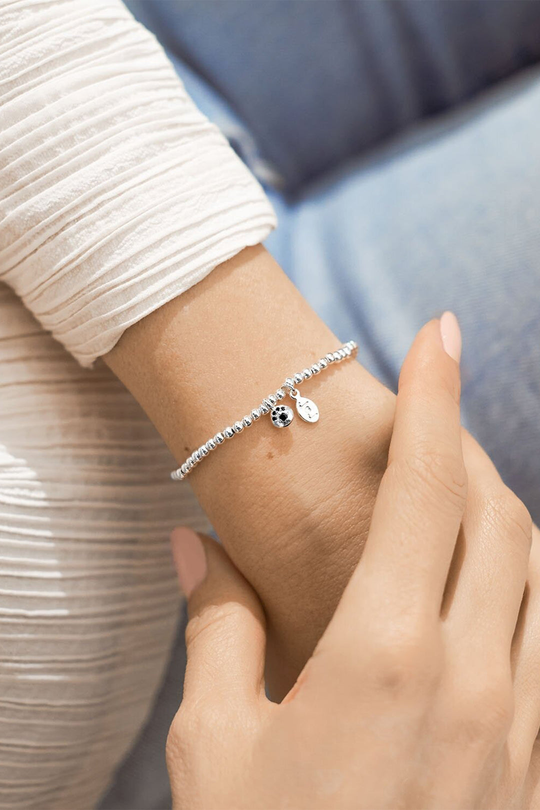 Joma Jewellery 1094C Silver Plated A Little 'Paw Print' Bracelet