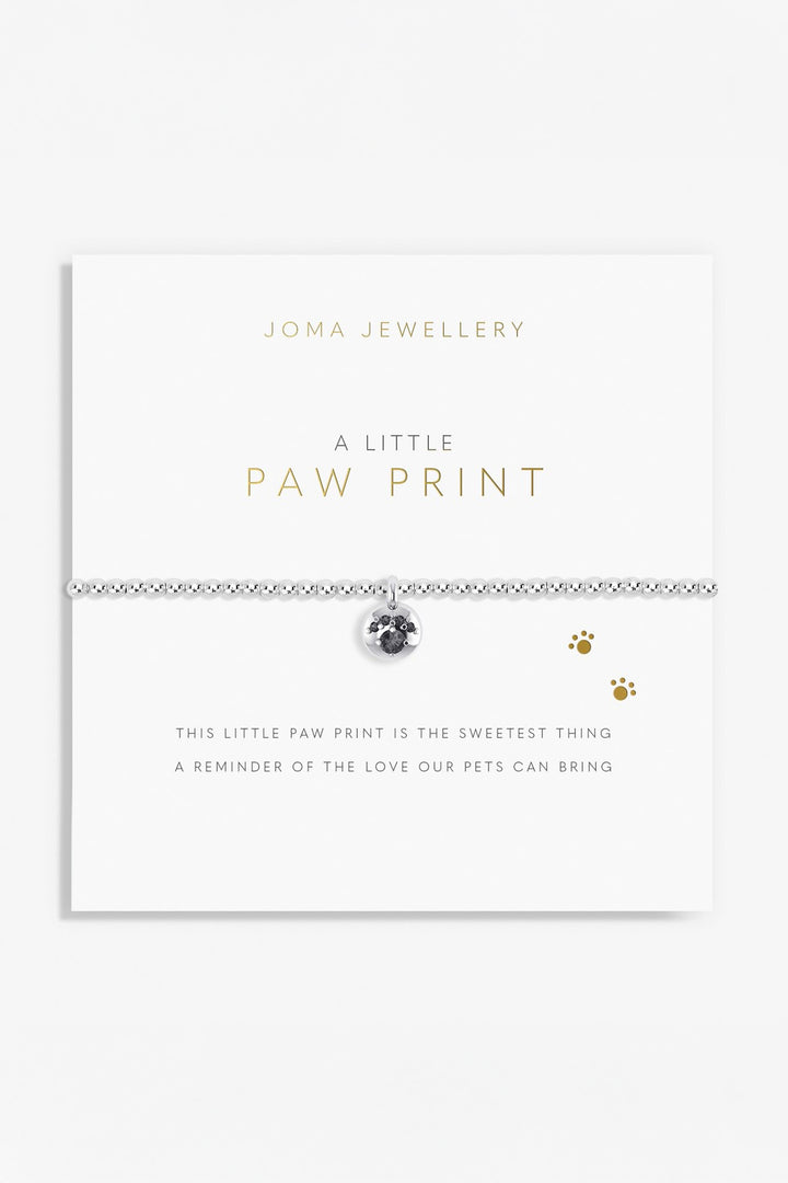 Joma Jewellery 1094C Silver Plated A Little 'Paw Print' Bracelet