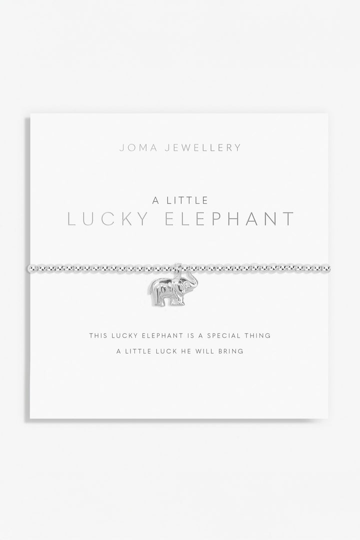 Joma Jewellery 1203C Silver Plated A Little 'Lucky Elephant' Bracelet