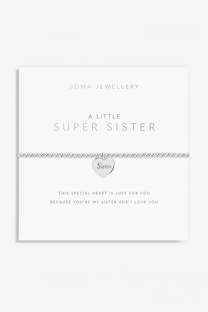 Joma Jewellery 1441C Silver Plated A Little 'Super Sister' Bracelet