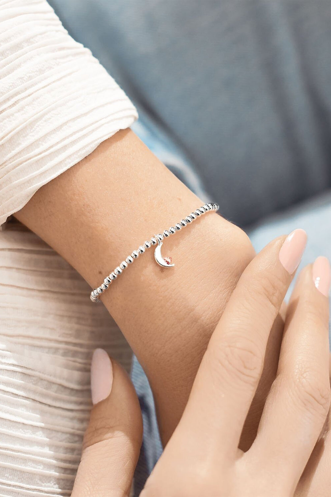 Joma Jewellery 2521C Silver Plated A Little 'Love You To The Moon And Back' Bracelet