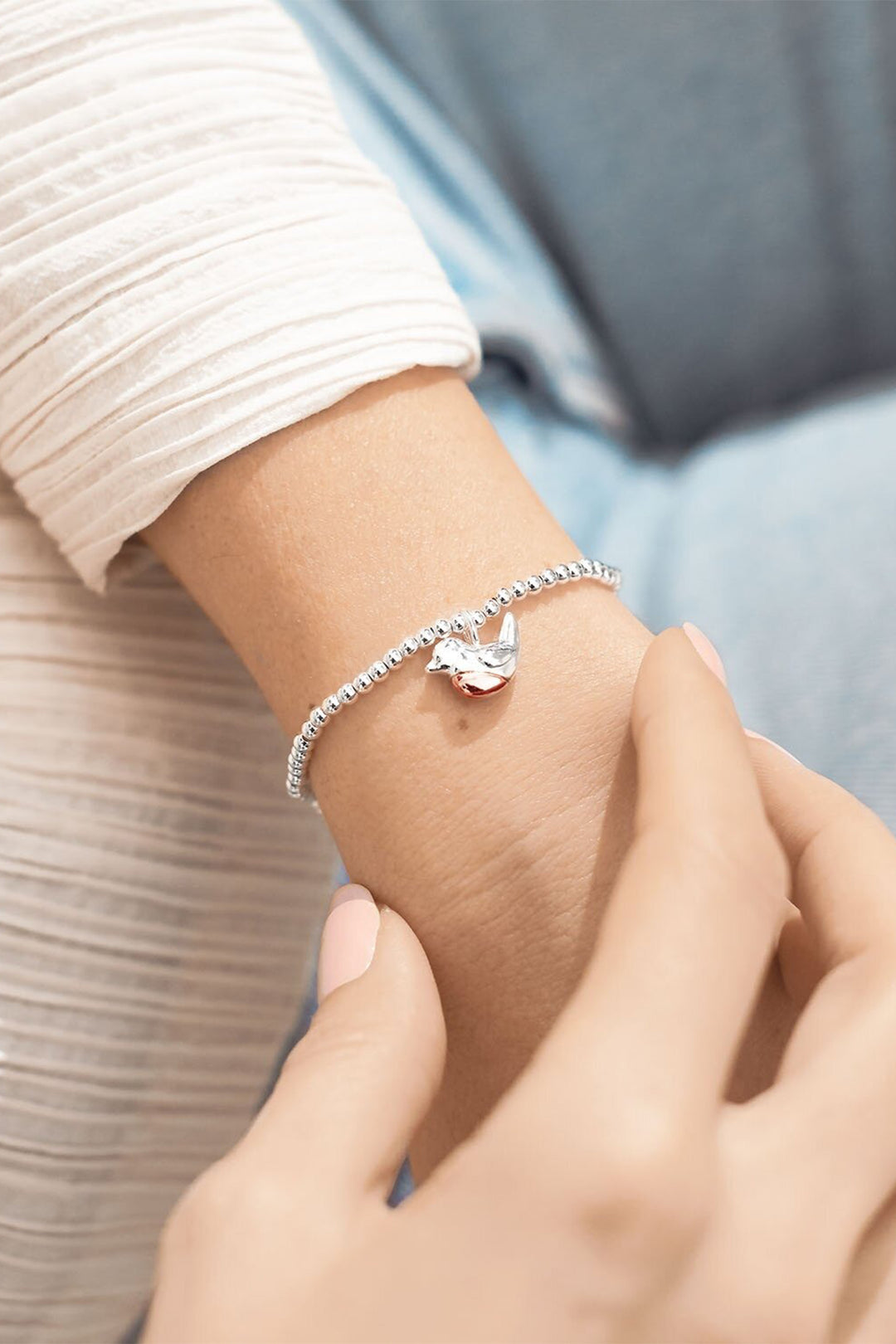 Joma Jewellery 2659C Silver Plated A Little 'Red Robin' Bracelet