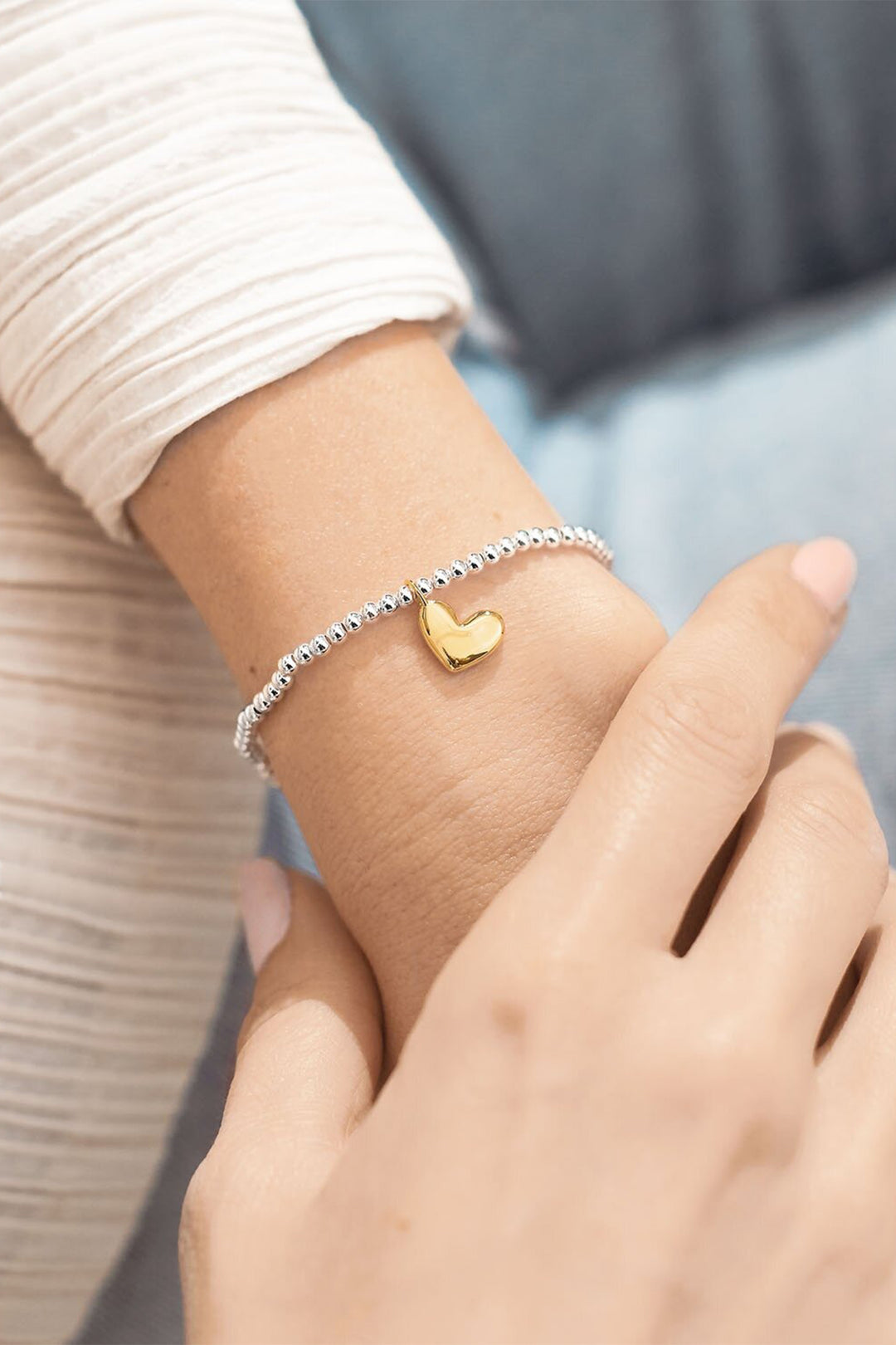 Joma Jewellery 2696C Silver Plated A Little 'Heart Of Gold' Bracelet