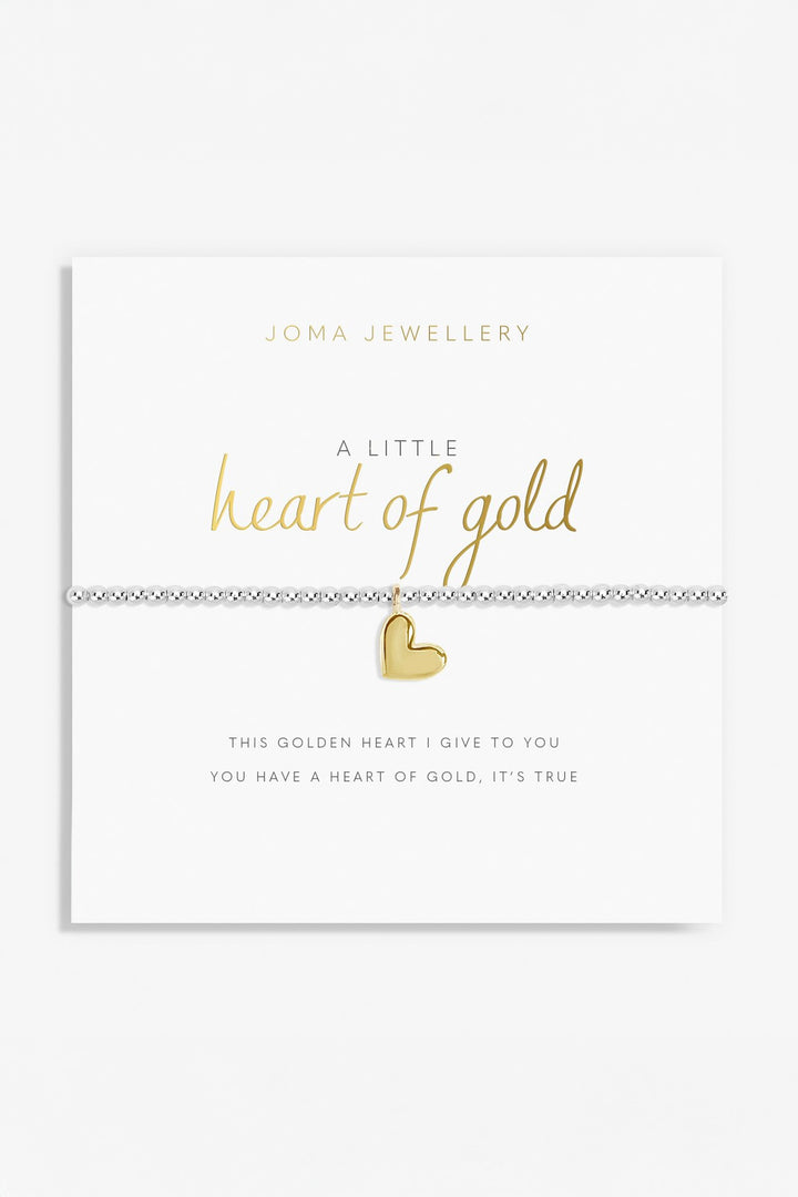 Joma Jewellery 2696C Silver Plated A Little 'Heart Of Gold' Bracelet