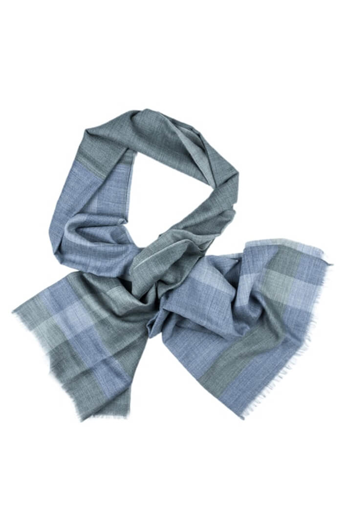 Kapre KAP256-02 Grey Print Merino Wool Scarf - Shirley Allum Boutique