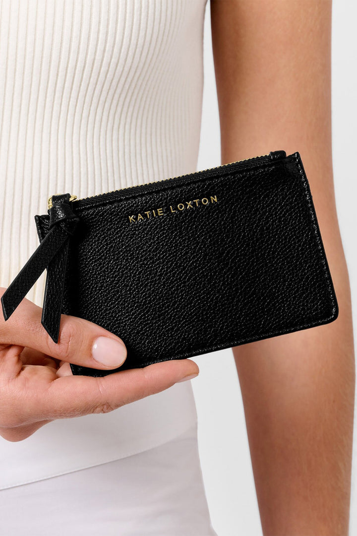 Katie Loxton KLB3850 Hallie Black Coin & Card Holder