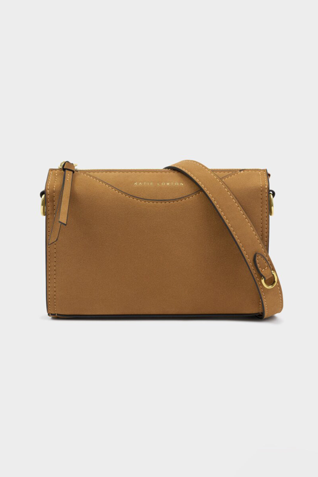 Katie Loxton KLB4189 Alba Caramel Faux Suedette Crossybody Bag