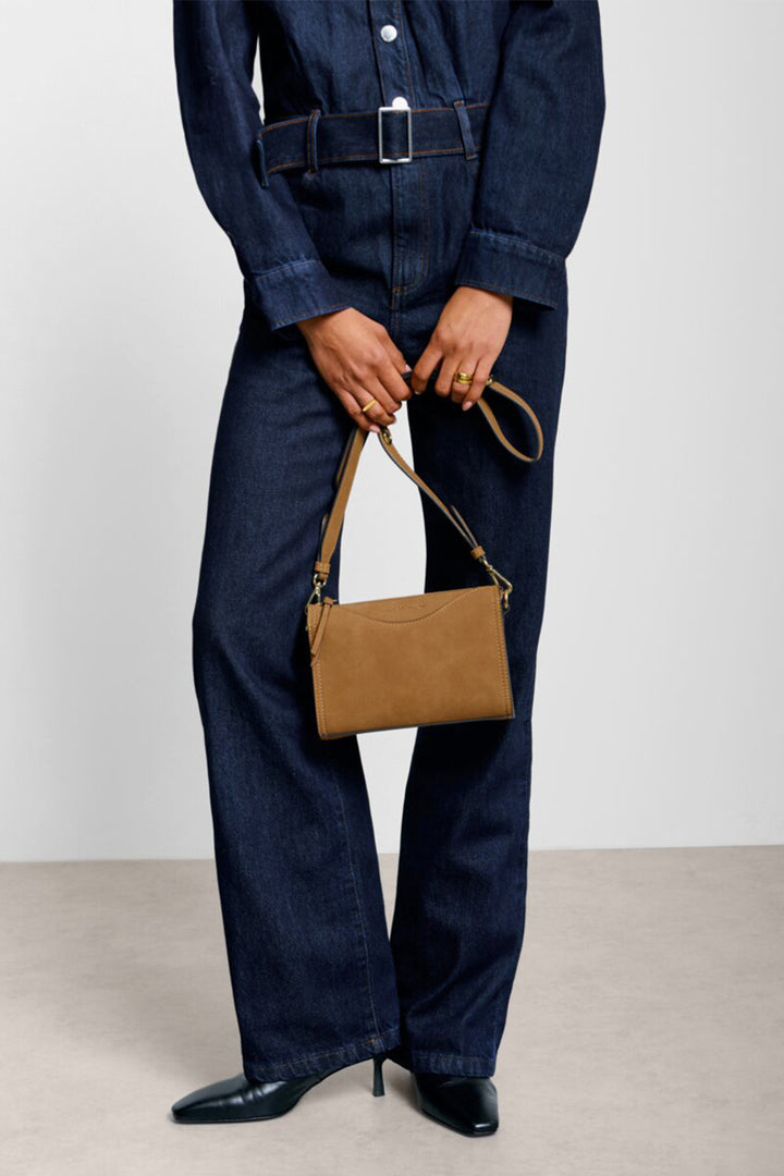 Katie Loxton KLB4189 Alba Caramel Faux Suedette Crossybody Bag