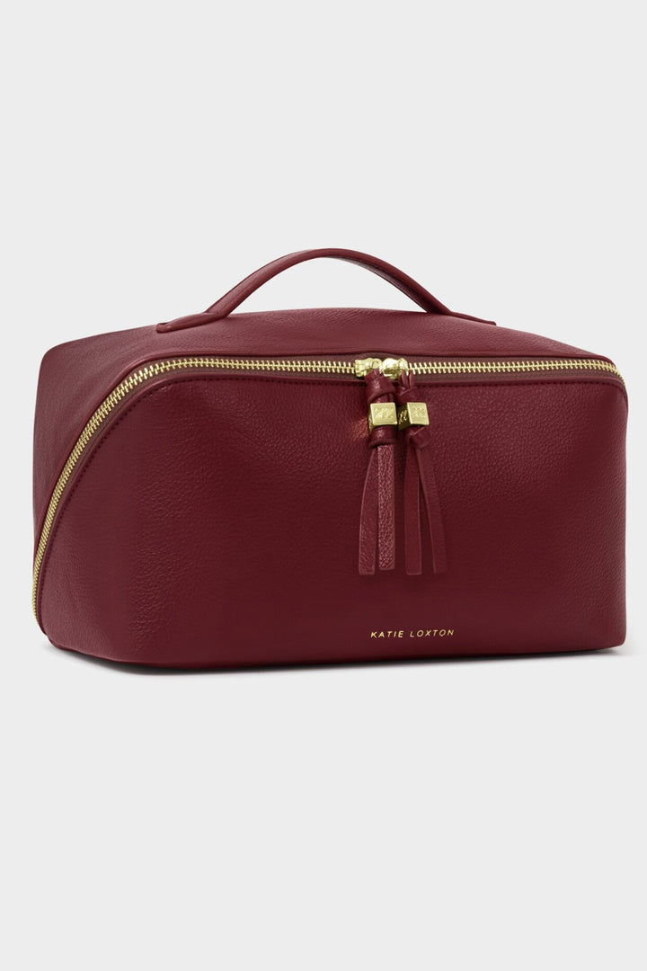 Katie Loxton KLB4304 Soho Cherry Red Large Make-Up Wash Bag