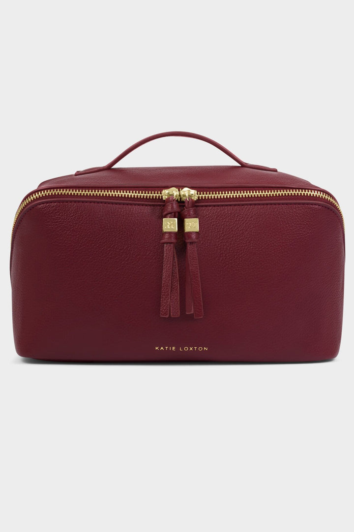 Katie Loxton KLB4304 Soho Cherry Red Large Make-Up Wash Bag