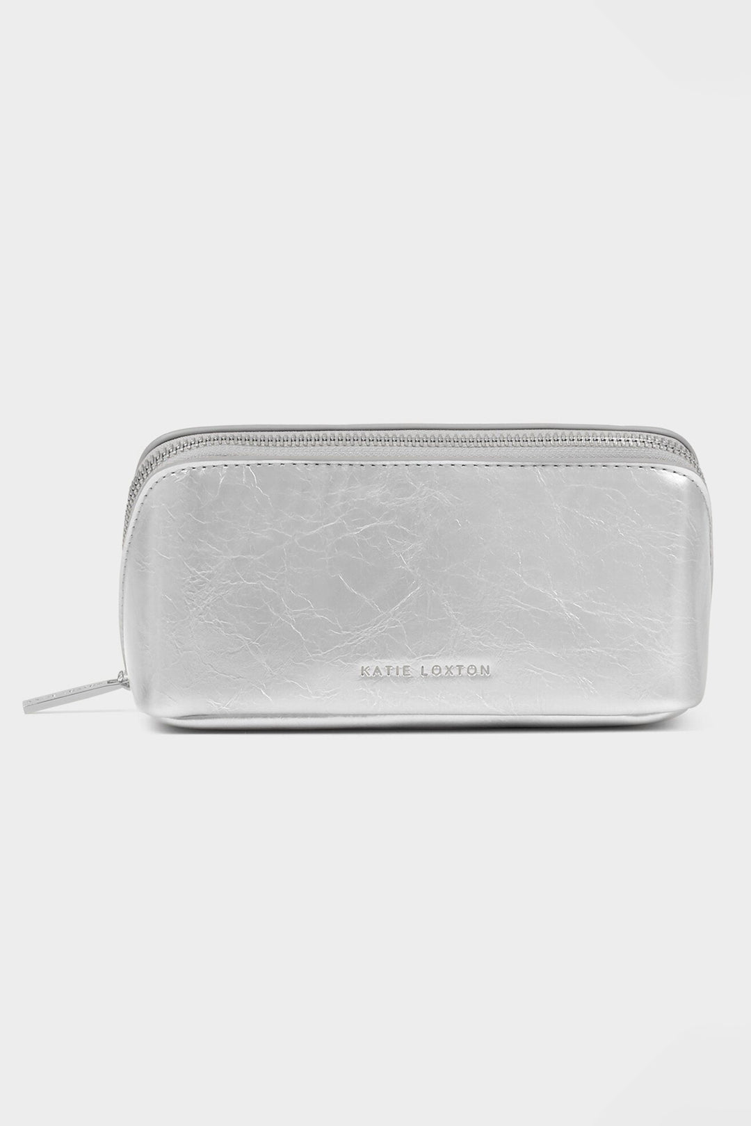 Katie Loxton KLB4308 Silver Patent Crackle Fold Out Mirror Make-Up Bag