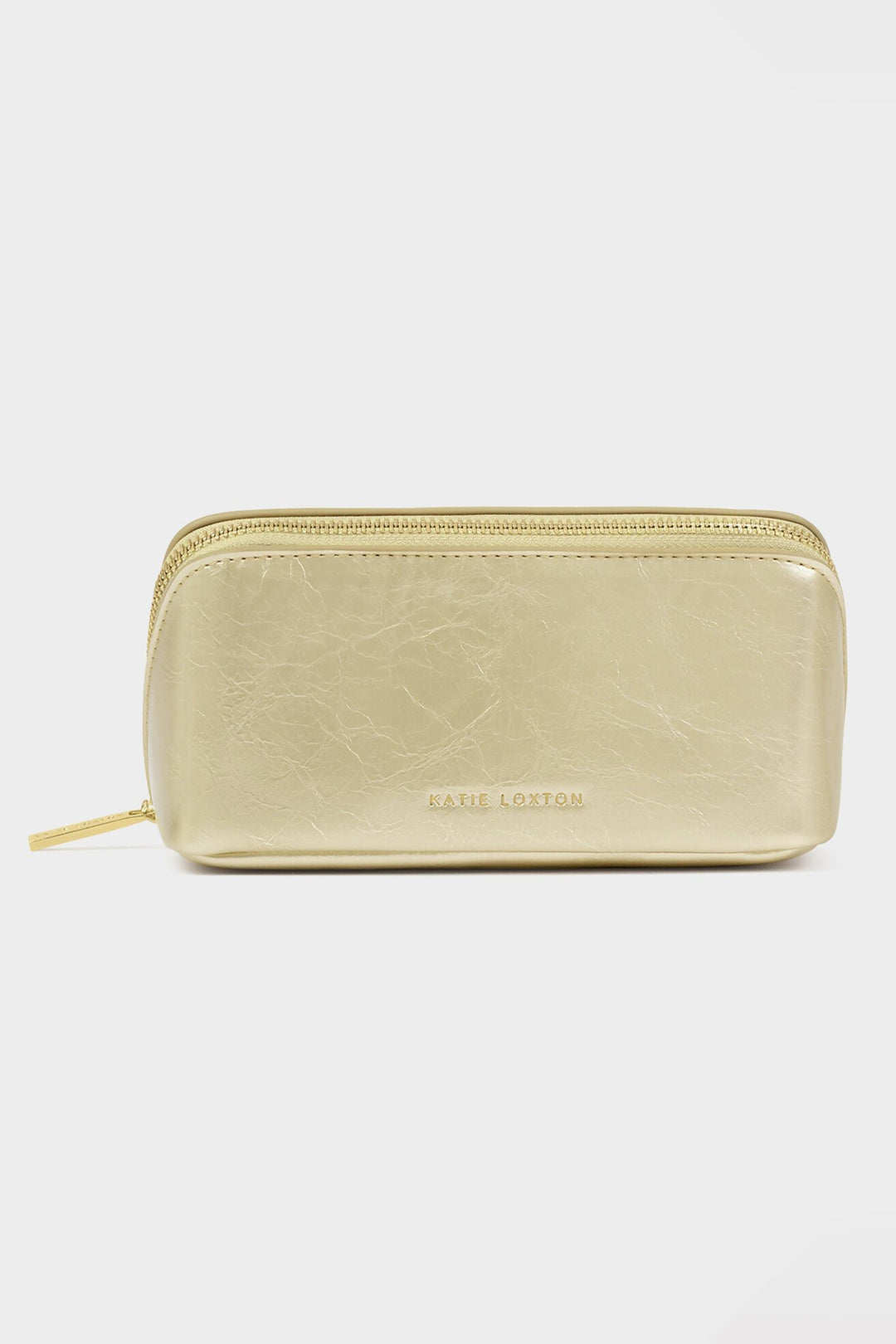 Katie Loxton KLB4309 Gold Patent Crackle Fold Out Mirror Make-Up Bag