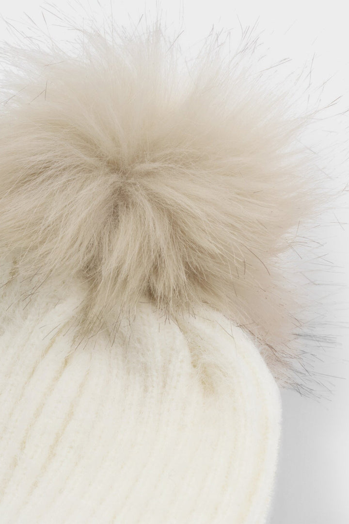 Katie Loxton KLS701 White Pom Pom Hat