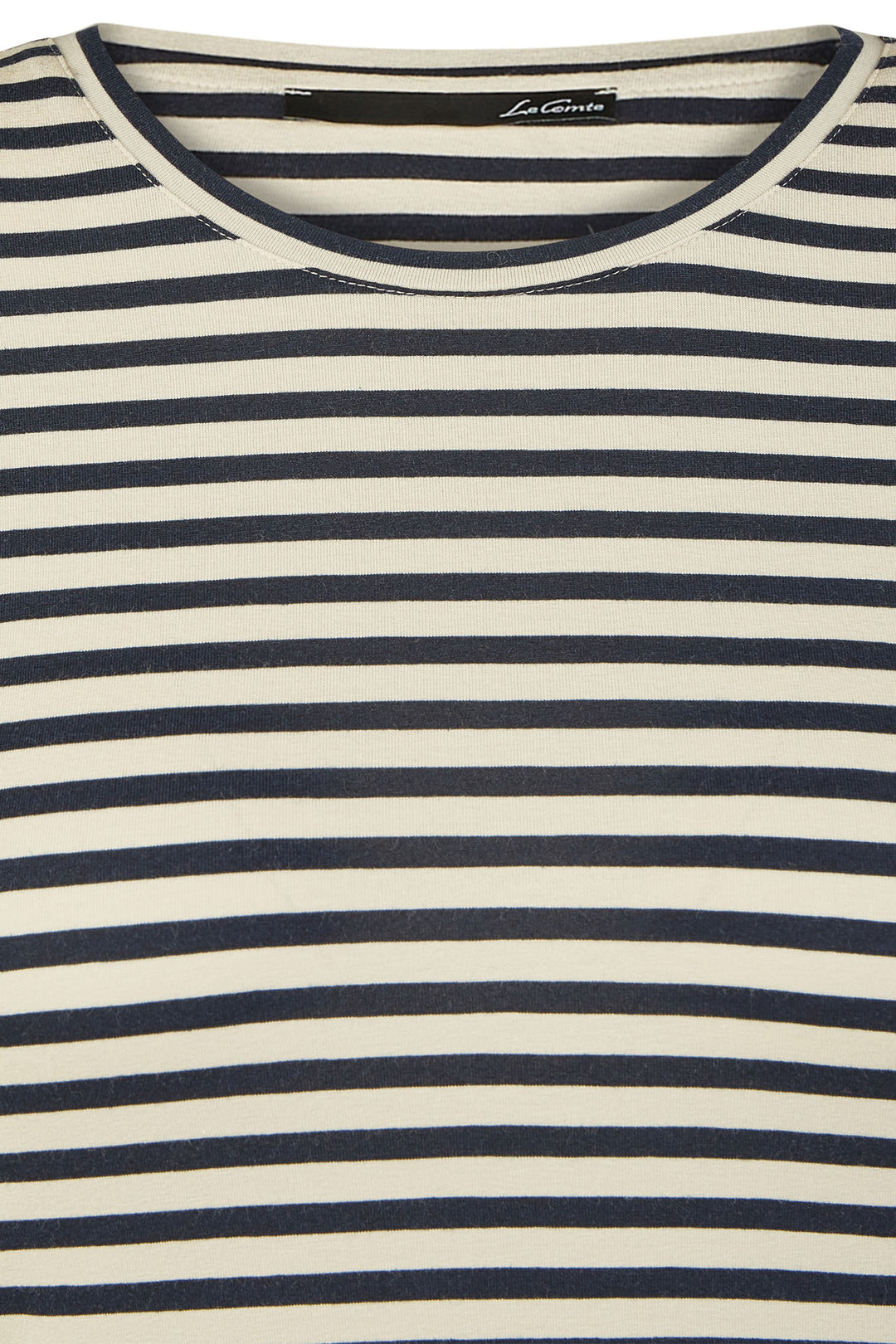 Le Comte Top Ivory Stripe Long Sleeve 53-621304 3608 - Shirley Allum Boutique