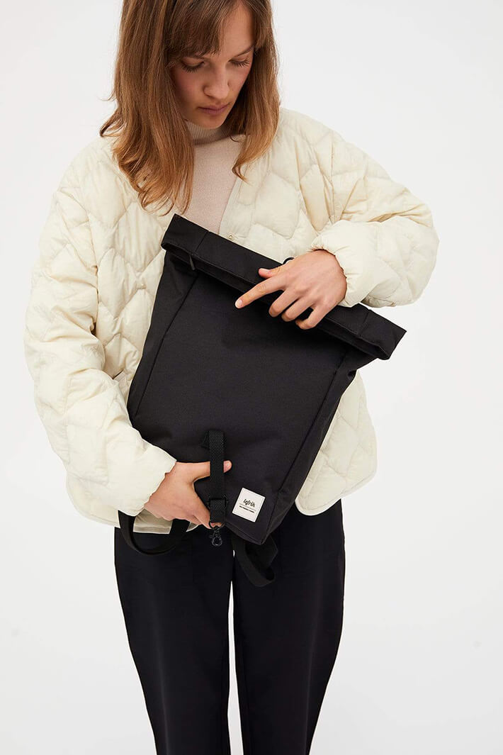 Lefrik Roll Mini Black Backpack Bag - Shirley Allum Boutique