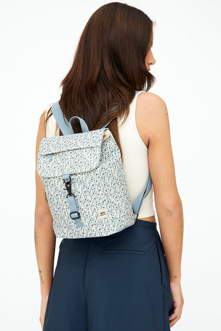 Lefrik Scout Mini Blue Printed Flowers Backpack Bag - Shirley Allum Boutique