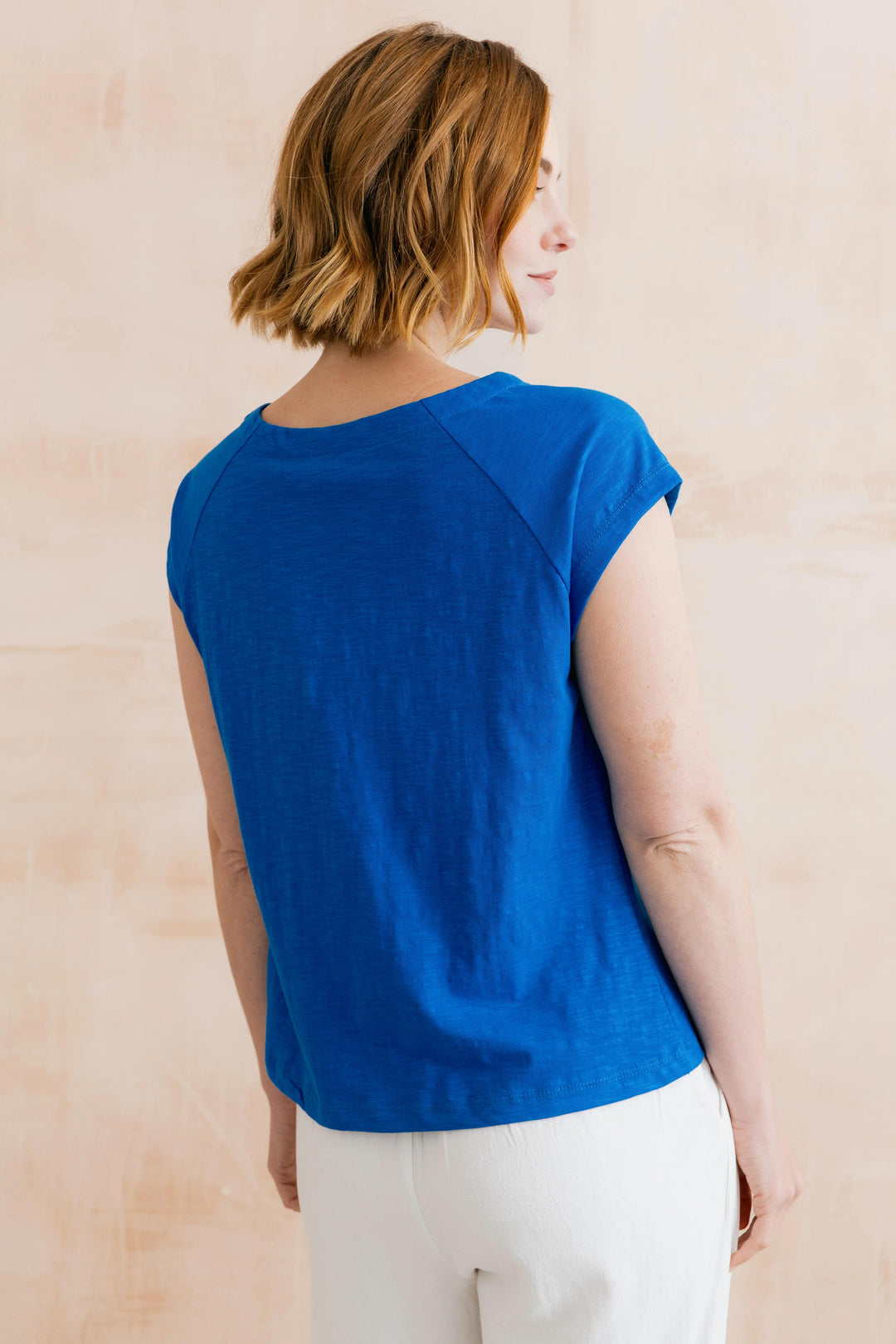 Lily &amp; Me LM26102 Cobalt Tidal Organic Cotton Slub T-Shirt