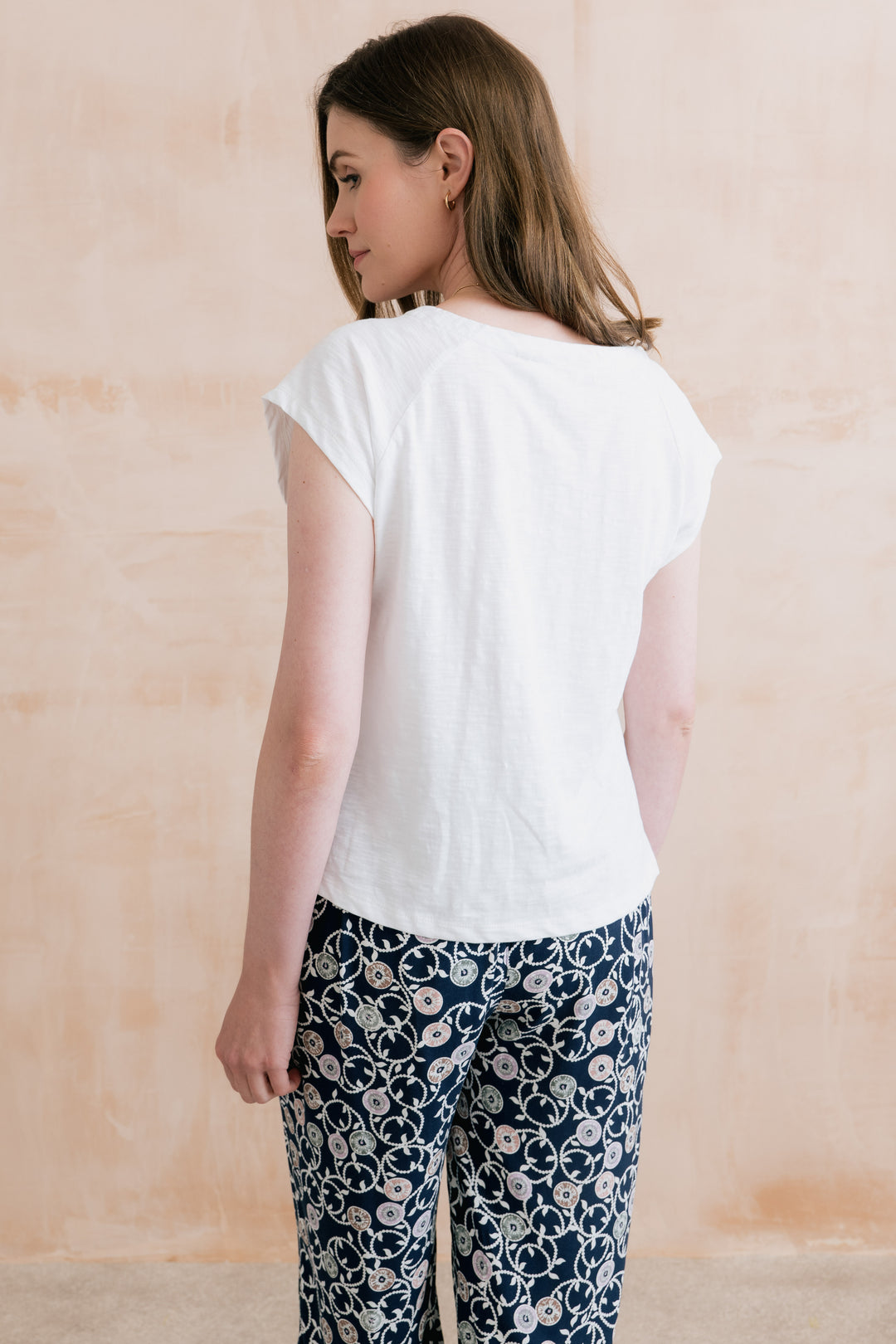 Lily &amp; Me LM26102 Tidal White T-Shirt Plain Organic Cotton Slub