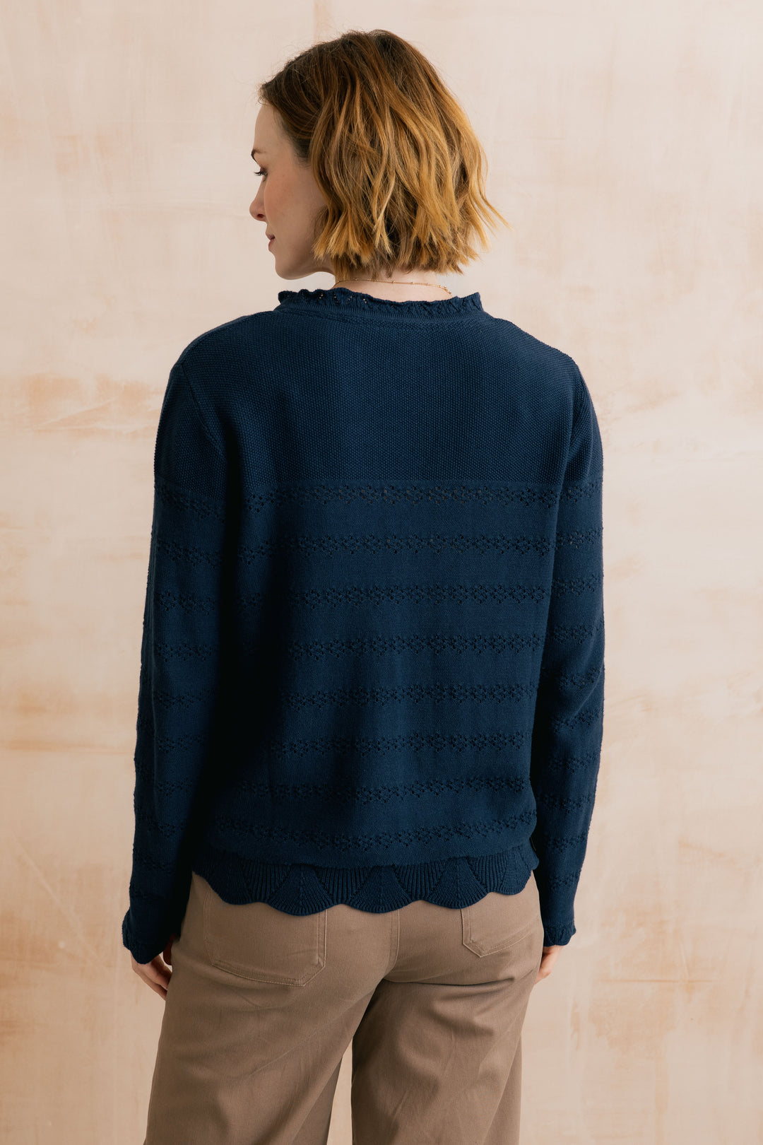 Lily & Me LM26147 Rosie Navy Jumper Organic Cotton