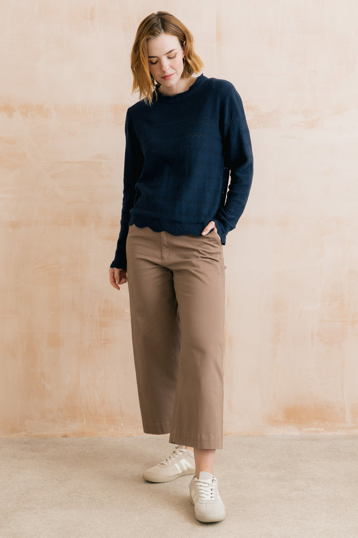 Lily & Me LM26147 Rosie Navy Jumper Organic Cotton