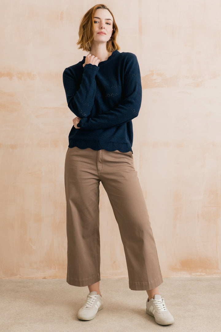 Lily & Me LM26147 Rosie Navy Jumper Organic Cotton