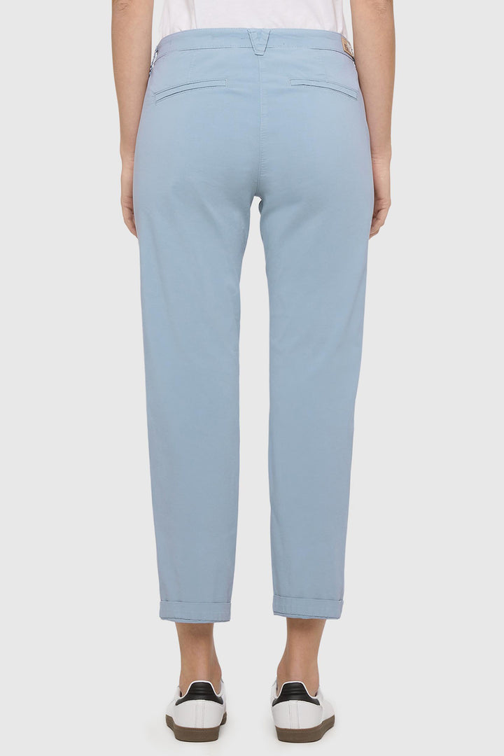 Mac 3075-00-0434 Cashmere Blue Turn-Up Chino Trousers 120R