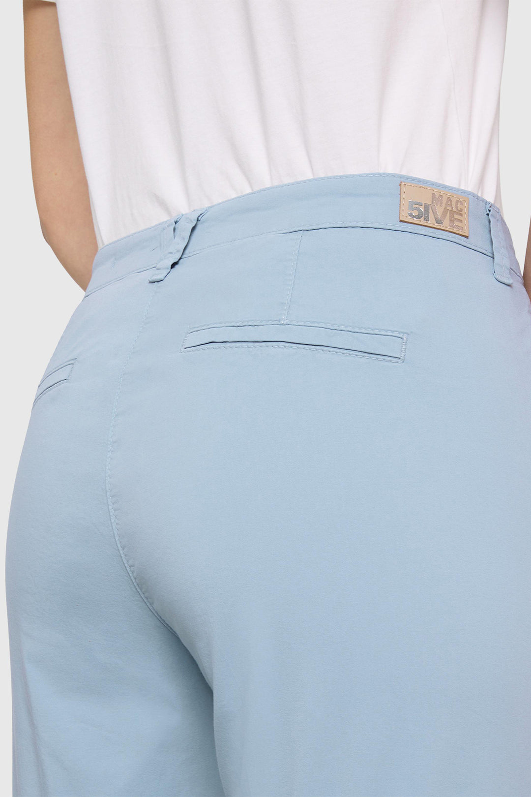 Mac 3075-00-0434 Cashmere Blue Turn-Up Chino Trousers 120R