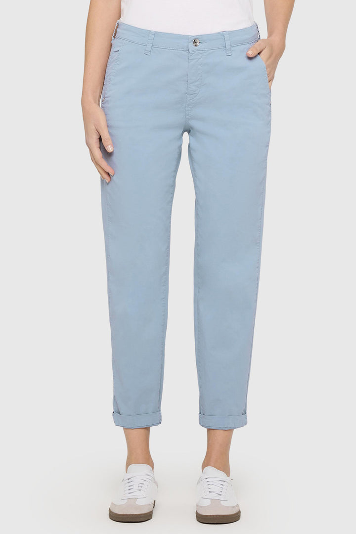 Mac 3075-00-0434 Cashmere Blue Turn-Up Chino Trousers 120R