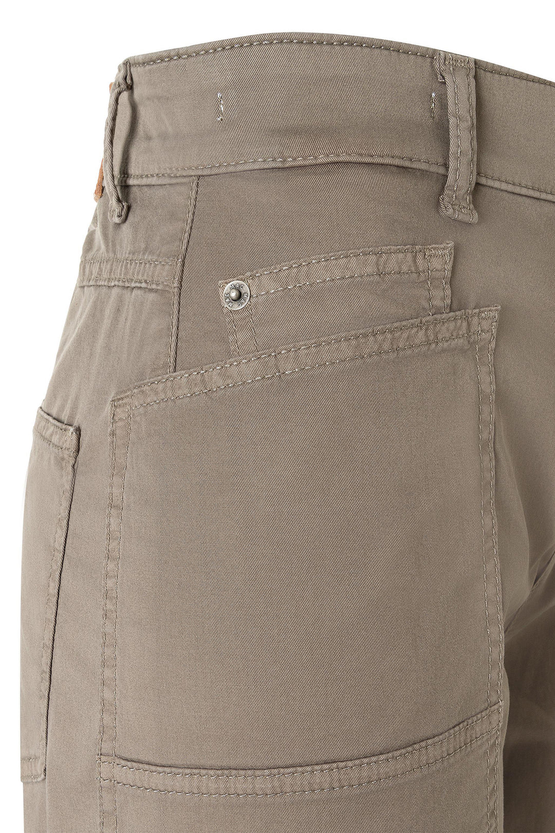 Mac 3112-00-0434 Mat Green Antique Baggy Barrel Trousers 662A