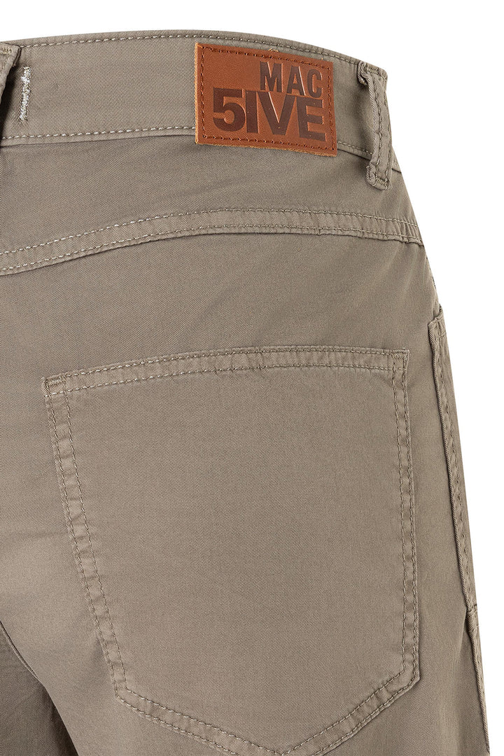 Mac 3112-00-0434 Mat Green Antique Baggy Barrel Trousers 662A