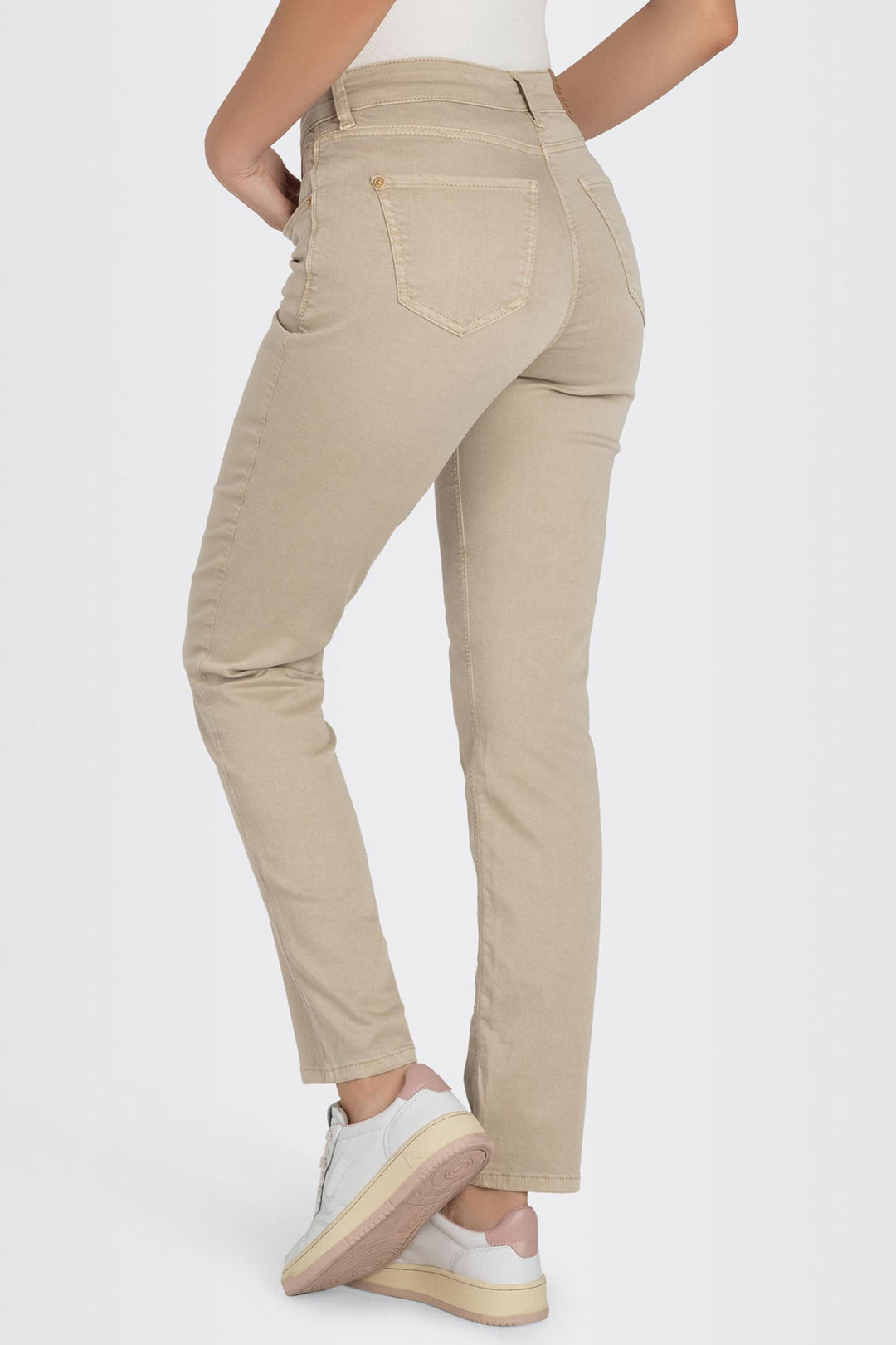 Mac 5024-00-0387 214W Melanie Smoothly Beige Authentic Stretch Denim Jeans - Shirley Allum Boutique